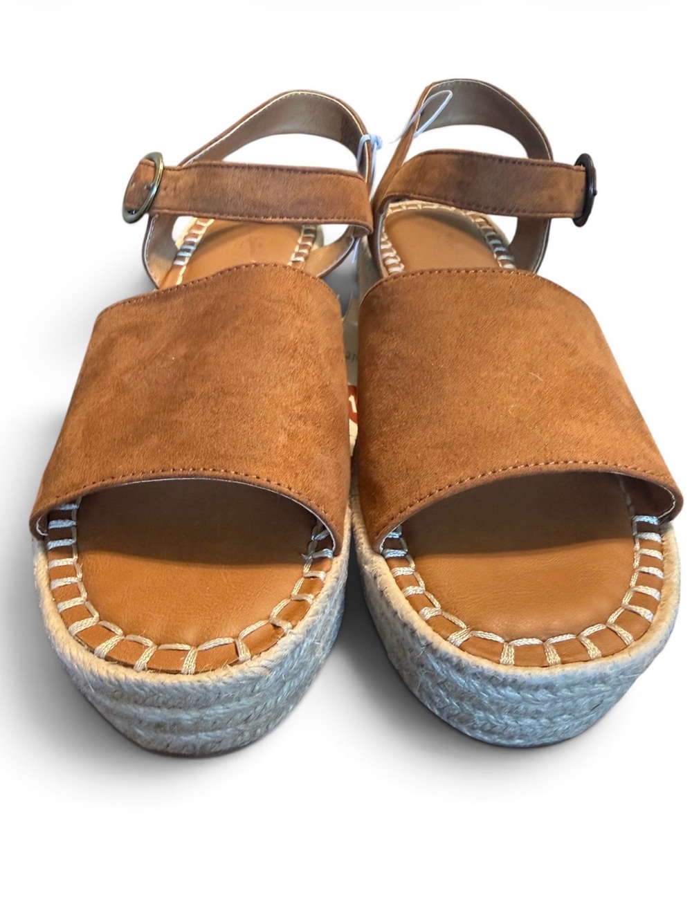Universal Thread Cognac Espadrille Wedge Sandals Size 10 NWT